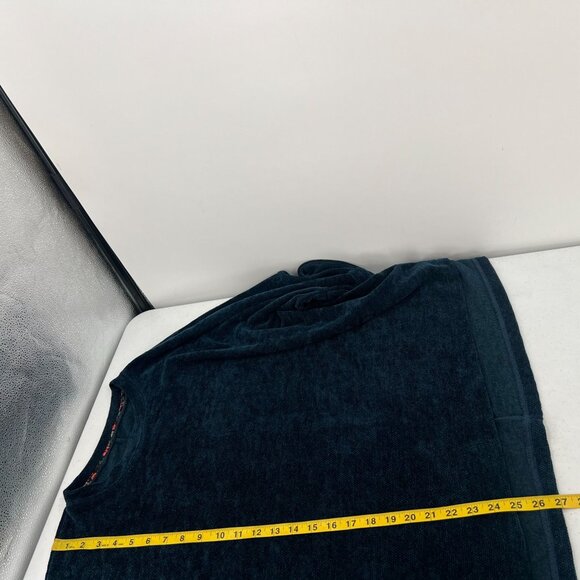 Umgee M Dark Teal Oversized Textured Knit Top 3/4 Sleeve Boho Lagenlook Artsy - Picture 4 of 7